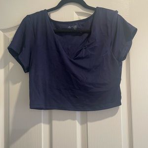 Aerie Offline v-neck cropped top with built in bra never worn!